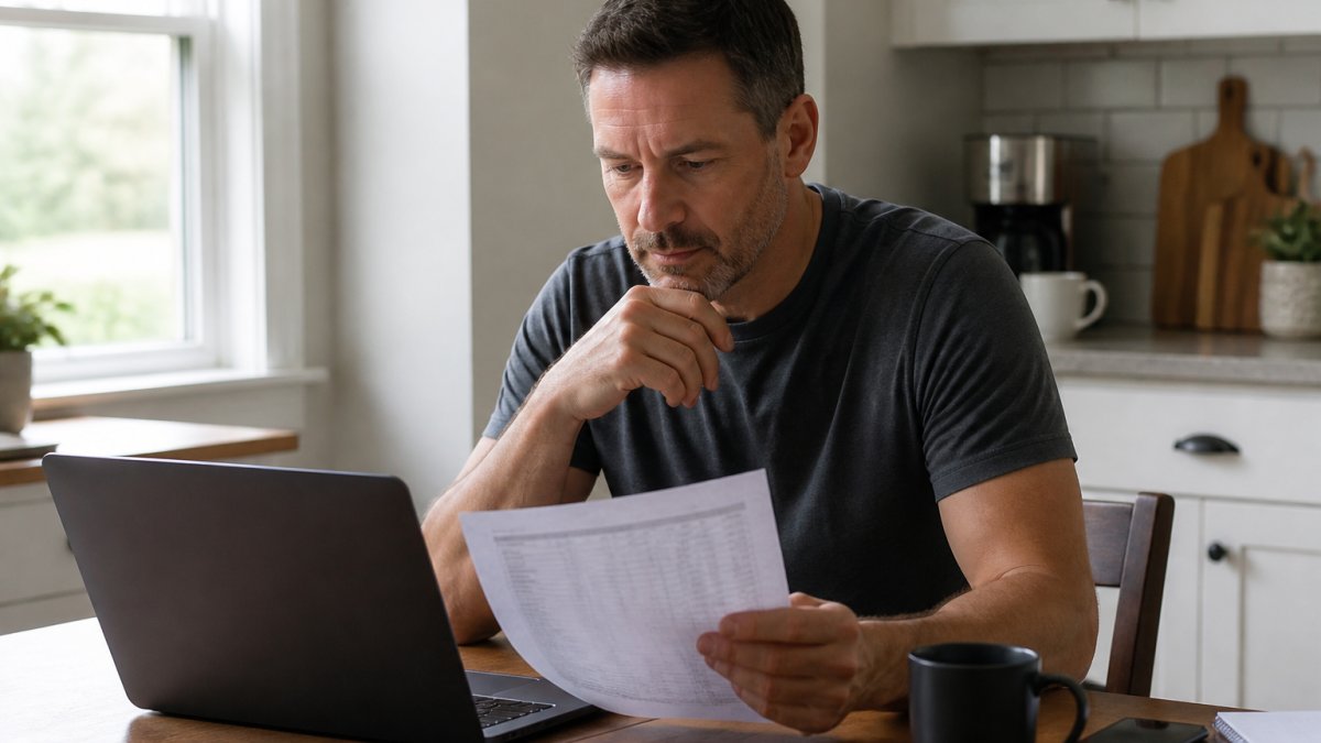 Infographic flowchart showing the step-by-step process for evaluating a candidate for testosterone therapy.